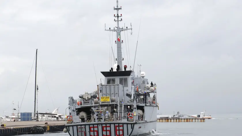Lasorte Trieste 04/04/18 - Rive, Partenza Nave Militare Alghero
