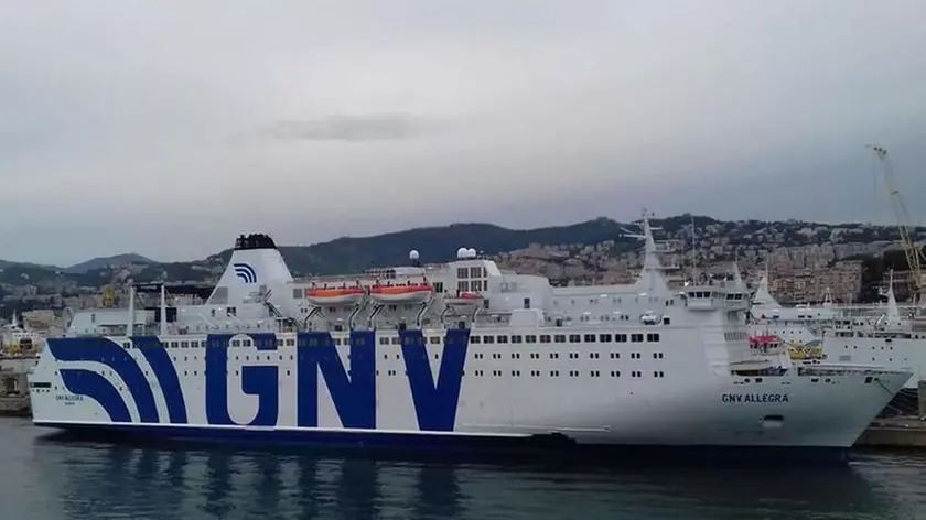 La nave Gnv Allegra