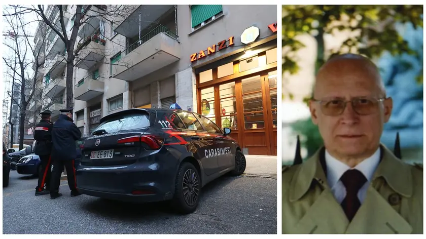 I carabinieri sul luogo della tragedia (Lasorte) e Roberto Fabris