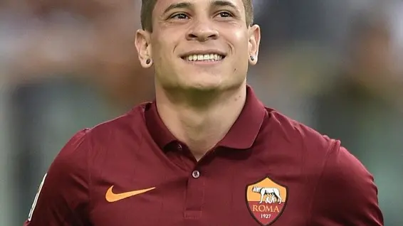 19/08/2014 Roma, stadio Olimpico, presentazione della AS Roma 2014-15, nella foto Juan Manuel Iturbe