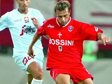 Marco Rigoni in azione con la maglia della Triestina Foto Lasorte