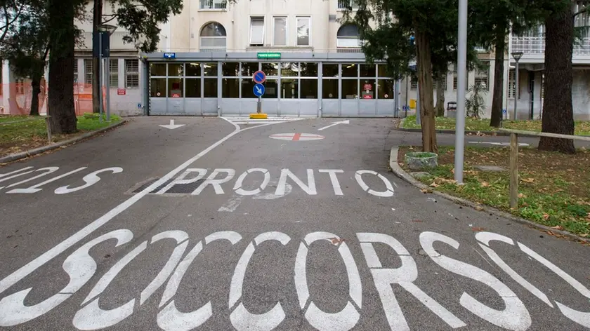 L'ingresso del Pronto soccorso del Burlo