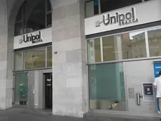 La filiale della Unipol di piazza Oberdan (foto Lasorte)