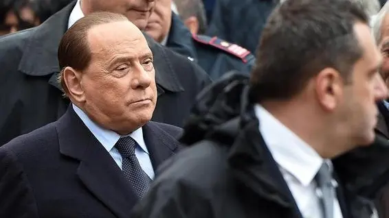 AC Milan president Silvio Berlusconi arrives at the funeral of former Italy coach and AC Milan captain Cesare Maldini, who died aged 84 at the weekend, in Saint Ambrose Basilica, Milan, 05 April 2016. Cesare Maldini, the father of Milan and Italy great Paolo Maldini, helped Milan win four Serie A titles between 1954 and 1962 and was the captain of the team that won the 1963 European Cup. He was also in charge of the Azzurri at the 1998 World Cup in France. ANSA/ DANIEL DAL ZENNARO