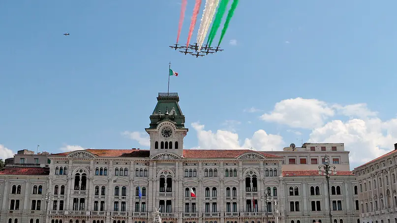 Silvano Trieste 2020-05-29 Il passaggio delle Frecce Tricolori nel cielo di Trieste
