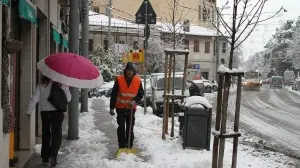 La nevicata a Opicina