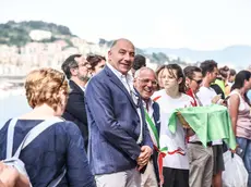 Genova, fascia di rispetto Pra. la regata delle repubbliche marinare. Giuseppe Abbagnale.