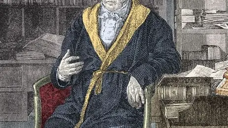 19th century --- Portrait of Georg Wilhelm Friedrich Hegel in His Office --- Image by © Stefano Bianchetti/CORBIS