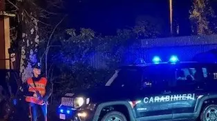 Il blocco dei carabinieri sul Carso Triestino