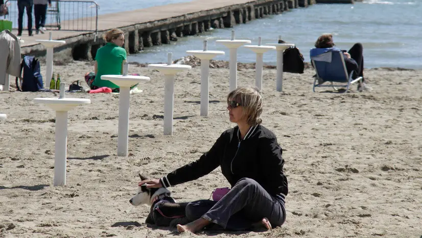 La spiaggia della Git a Grado