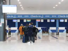 L'area check-in del Trieste Airport