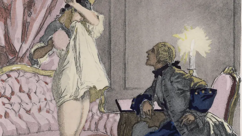 Giacomo Casanova in una delle sue numerose conquiste amorose Illustrazione Mary Evans / Agf