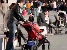 Silvano Trieste 10/04/2017 Genitori e bimbi in passeggino