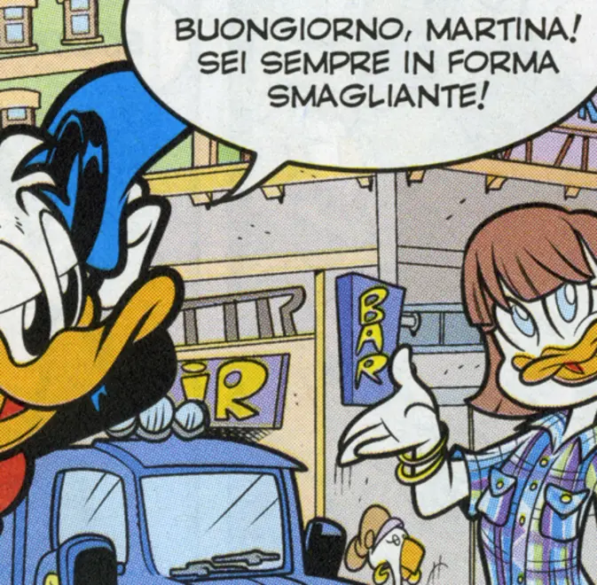 Martina è diventata lei stessa personaggio di una storia pubblicata su “Topolino”