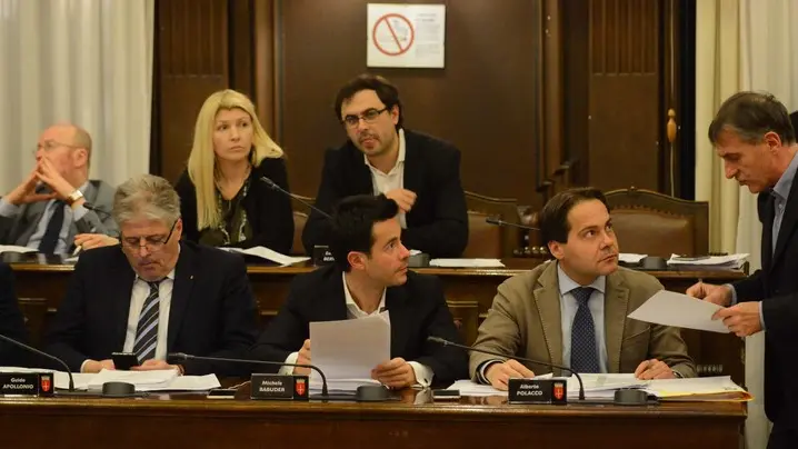 Foto BRUNI 09.03.17 Consiglio comunale-la maggioranza