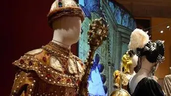 Alcuni dei costumi alla mostra 'Incantesimi. I costumi del Teatro alla Scala dagli anni Trenta a oggi' esposti a Palazzo Reale, Milano, 9 ottobre 2017. ANSA/ DANIEL DAL ZENNARO