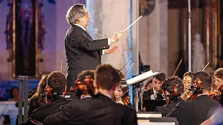 Riccardo Muti con l'Orchestra Giovanile Luigi Cherubini di Ravenna
