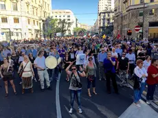 Migliaia in corteo contro la Ferriera (foto Massimo Silvano)