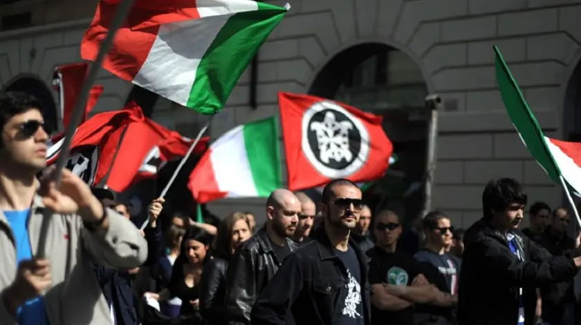 Un corteo di Casapound