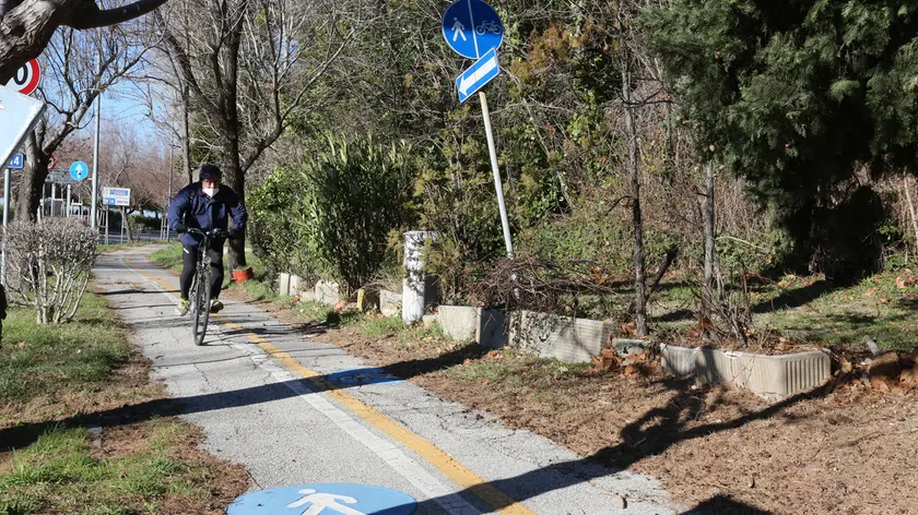 La ciclabile di viale Miramare