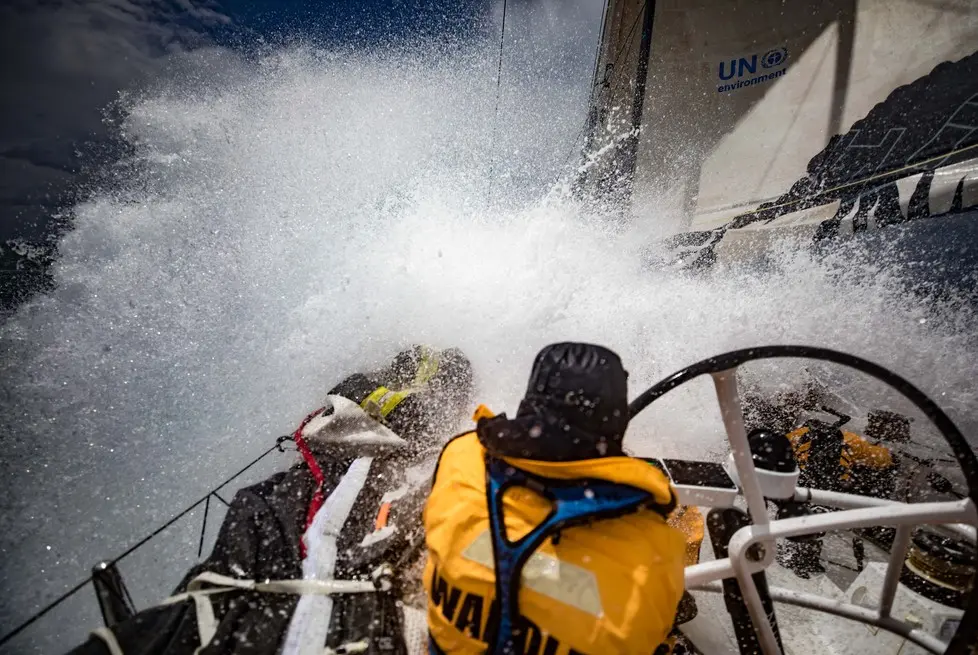 Leg 3, Cape Town to Melbourne, day 05, on board Turn the Tide on Plastic. Photo by Jeremie Lecaudey/Volvo Ocean Race. 14 December, 2017.