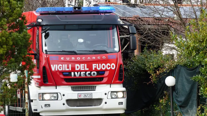 Un mezzo dei vigili del fuoco in una foto di repertorio