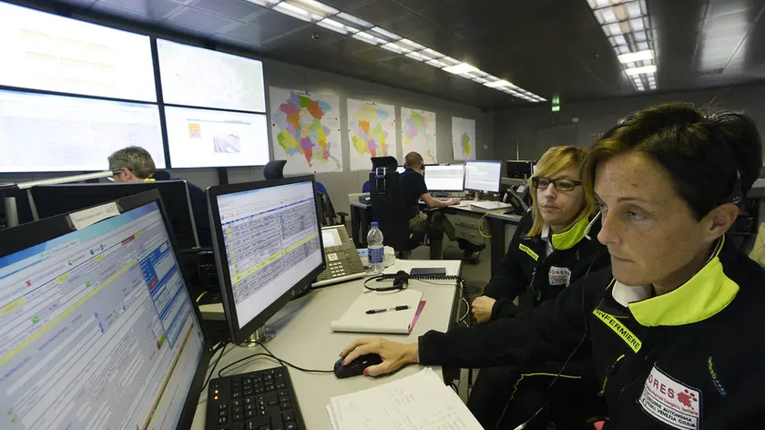 Un'immagine relativa al centro unico di emergenza in Fvg a Palmanova. Foto Montenero