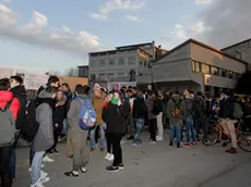 Lo sciopero degli studenti del Malignani di Cervignano (foto Bonaventura)