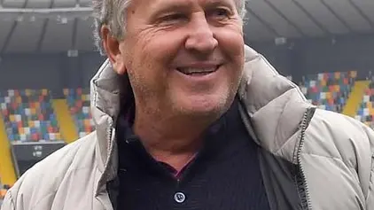 Udine 17 Febbraio 2017. Zico allo Stadio Friuli. © Petrussi Foto Press