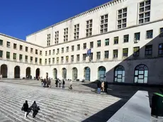 Foto BRUNI Trieste 31 01 2011 Università Trieste:innalzata la bandiera "Scuola Pubblica"