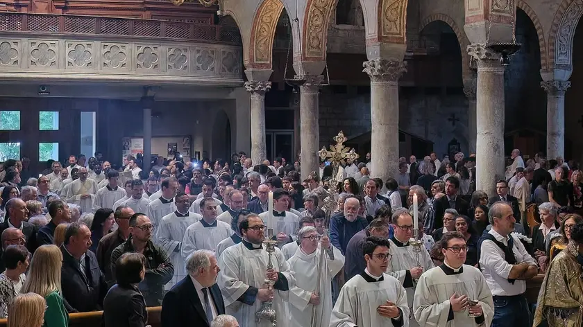 La cerimonia di sabato a San Giusto. Foto Silvano