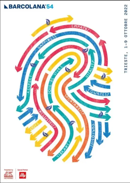 Forme, colori e concetti diversi: è sempre Trieste la protagonista dei manifesti della Barcolana. Nel corso degli anni, ogni artista ha saputo intrappolare la festa della vela in una sola immagine, giocando con i colori della città e con le sue riconoscibili forme. Così si rincorrono le barche sullo sfondo blu, le bandiere bianche con i suoi messaggi e il vento amico delle vele