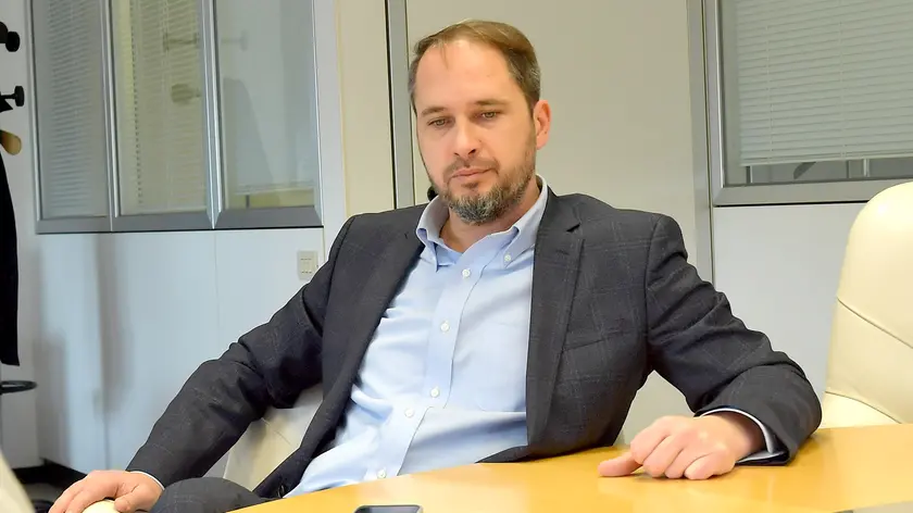 Udine 23 Dicembre 2019. Intervista Cristiano Shaurli Partito Democratico. © Foto Petrussi