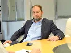 Udine 23 Dicembre 2019. Intervista Cristiano Shaurli Partito Democratico. © Foto Petrussi