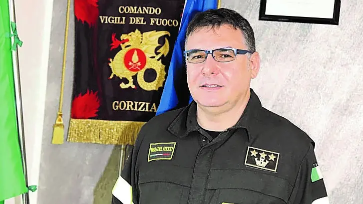 Il comandante dei vigili del fuoco di Gorizia Alessandro Granata. Foto Bumbaca