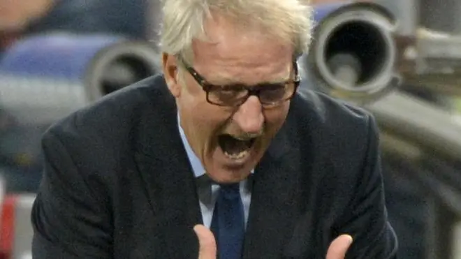 Italian head coach of Genoa, Gigi Delneri, reacts during Italian Serie A soccer match against Sampdoria at Luigi Ferraris Stadium in Genova,18 November 2012. ANSA/LUCA ZENNARO