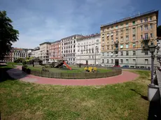 Il giardino di via Boccaccio in una foto di archivio
