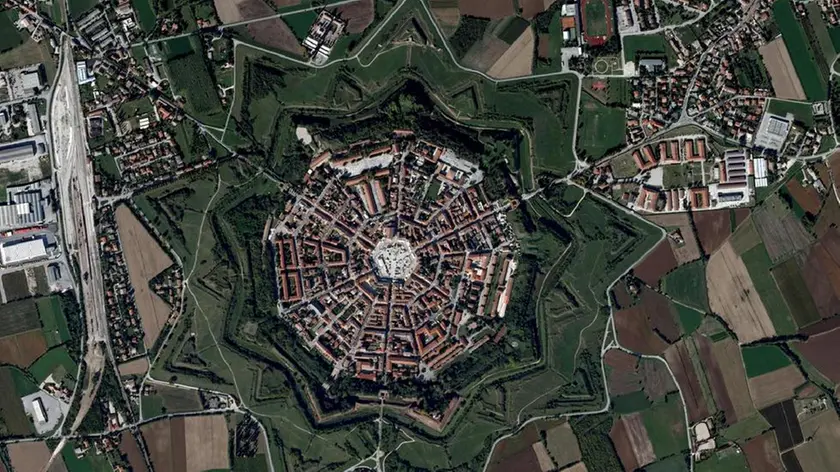 La Fortezza di Palmanova vista dall'alto