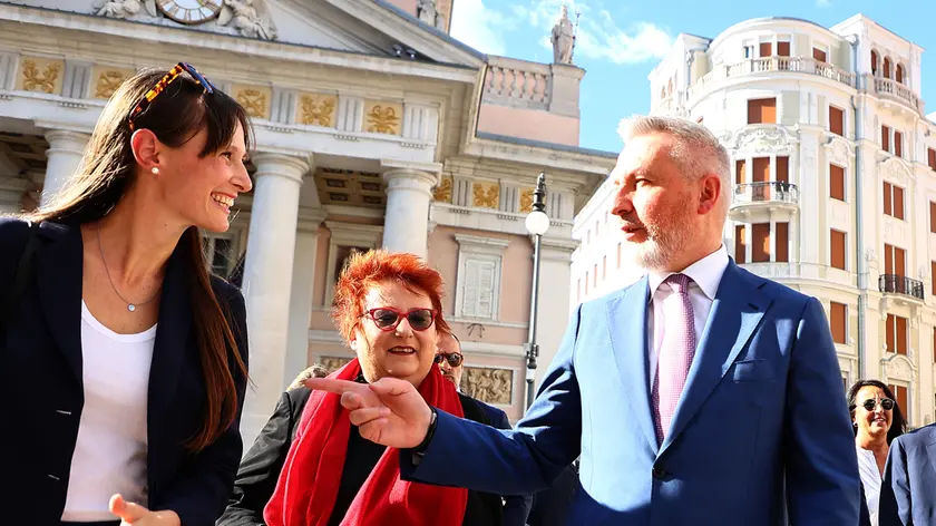 Il ministro Lorenzo Guerini a Trieste (Foto Lasorte)