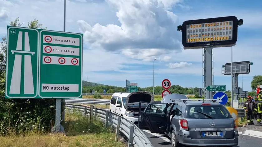 I veicoli coinvolti nell'incidente