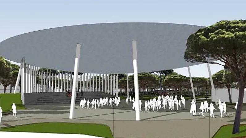 Il rendering mostra che aspetto avrà il Parco delle Rose