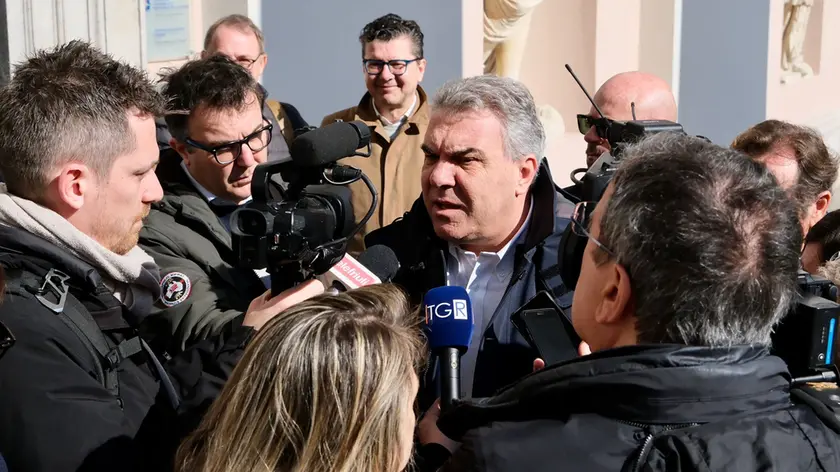 Il segretario generale della Cisl Luigi Sbarra a Trieste (Silvano)