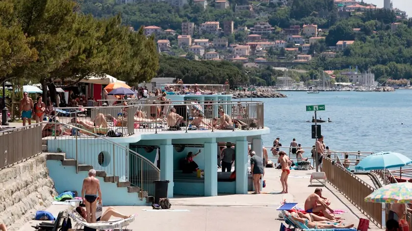 Silvano Trieste 28/05/2017 I bagnanti sulla Riviera di Barcola