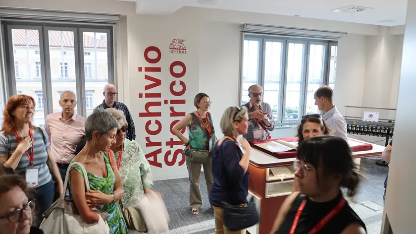 I visitatori a palazzo Berlam (fotoservizio di Andrea Lasorte)