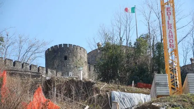Bumbaca Gorizia 16:03.2013 Cantiere Funicolare castello - Fotografia di Pierluigi Bumbaca