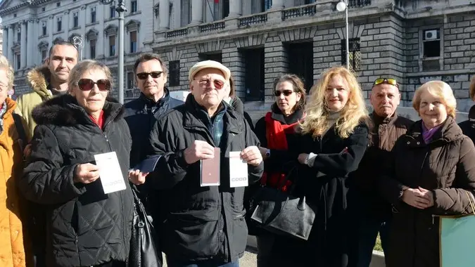 Foto Bruni Trieste 16.02.2017 Tribunale Trieste:Vertenza delle Coop