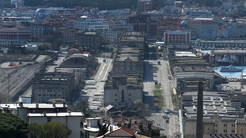 Una veduta del Porto Vecchio di Trieste