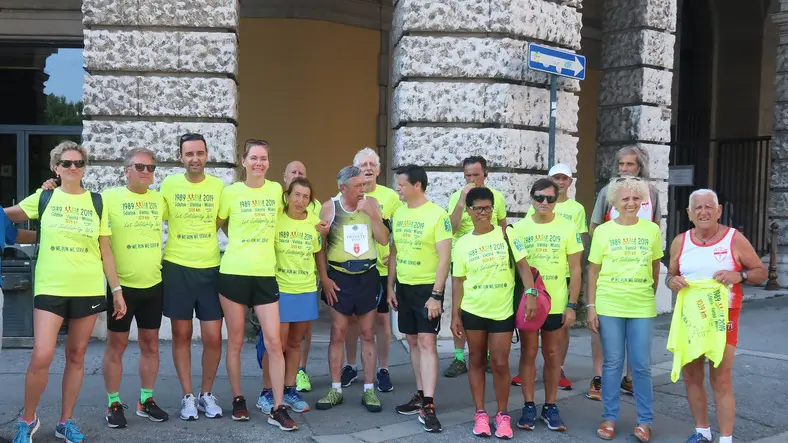 Lasorte Trieste 02/07/19 - Piazza Oberdan, Corsa Lions dalla Polonia a Milano