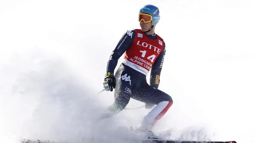 epa05147359 Christof Innerhofer of Italy at the finish area after the Men's Super-G race at the FIS Alpine Skiing World Cup in Jeongseon, South Korea, 07 February 2016. EPA/JEON HEON-KYUN