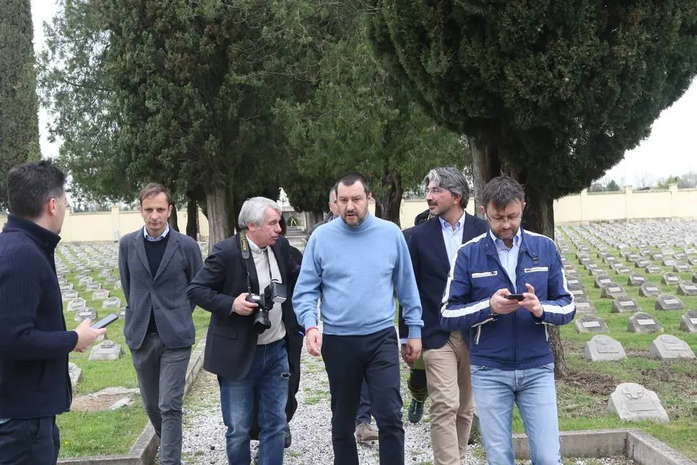 Bumbaca Gorizia 09.04.2018 Salvini a Redipuglia © Fotografia di Pierluigi Bumbaca